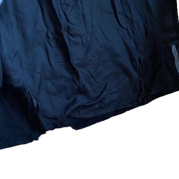 Vintage Danier leather suede black maxi snap button down skirt - Picture 10 of 16